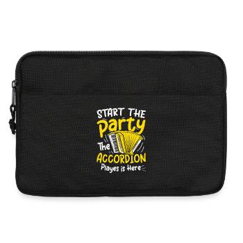 Start the party the accordion player is here - Laptoptasche 13" - Schwarz - Vorne