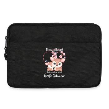 Nachwuchs Verkünden Ich Werde Große Schwester 2027 - Laptoptasche 13" - Schwarz - Vorne