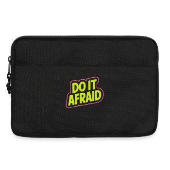 Do It Afraid Mut Weiterentwicklung Motivation - Laptoptasche 13" - Schwarz - Vorne