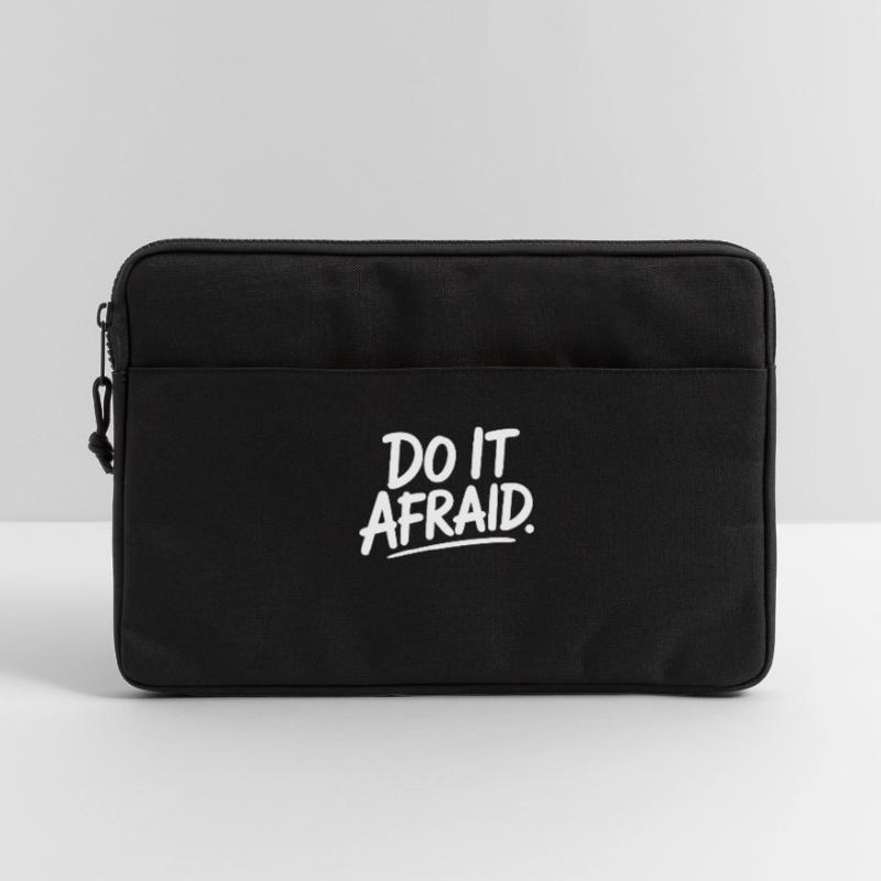 Do It Afraid Courage Development Motivation Laptop bag 13"
