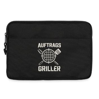 Auftrags Griller - lustiges Grill Shirt - Laptoptasche 13" - Schwarz - Vorne