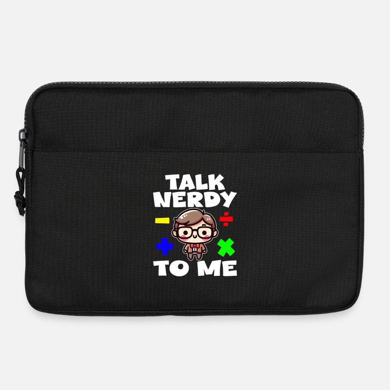 SPRICH NERDIG MIT MIR - TEACHET GESCHENK - Laptoptasche 13" - Schwarz