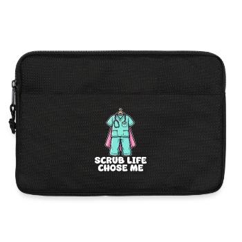 SCRUB LIFE CHOSE ME - NURSE GIFT - Laptop bag 13" - black - Front