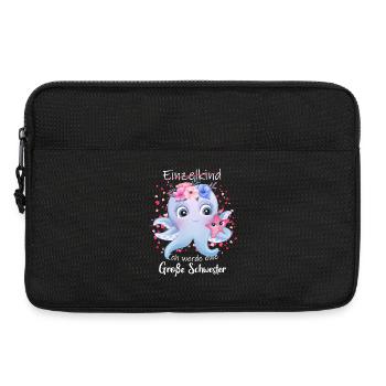 Nachwuchs Verkünden Ich Werde Große Schwester 2027 - Laptoptasche 13" - Schwarz - Vorne