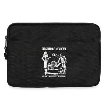 Oldtimer Romantik T-Shirt - Laptoptasche 13" - Schwarz - Vorne