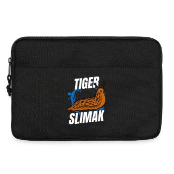 Tiger Slimak Shirt | Funny shirt - Laptop bag 13" - black - Front