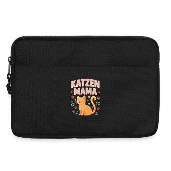 Katzen Mama Shirt – Für echte Katzenliebhaberinnen - Laptoptasche 13" - Schwarz - Vorne