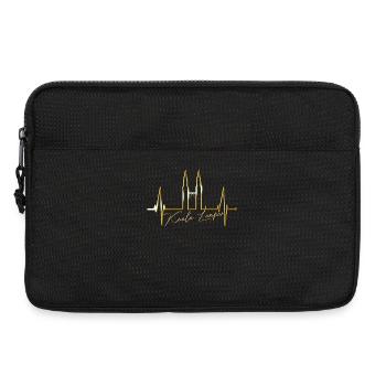 Kuala Lumpur Skyline Heartbeat Malaisie Amour KLCC - Sacoche pour ordinateur portable 13 pouces - noir - Devant