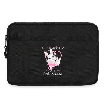 Nachwuchs Verkünden Ich Werde Große Schwester 2027 - Laptoptasche 13" - Schwarz - Vorne