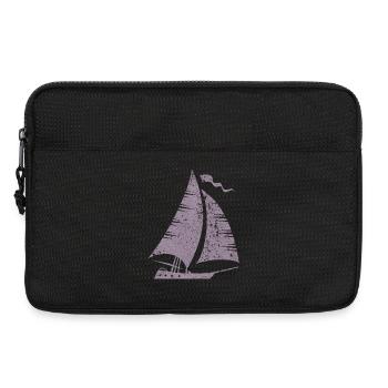 Sailboat Silhouette Minimalist Grunge - Laptop bag 13" - black - Front