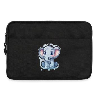 Elephant - Laptop bag 13" - black - Front