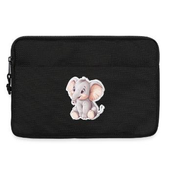 Elephant - Laptop bag 13" - black - Front