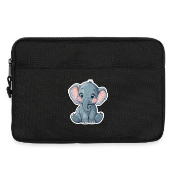 Elephant - Laptop bag 13" - black - Front