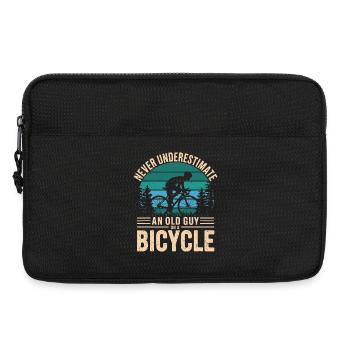 Hommage au cyclisme d’époque pour les amateurs de vélo - Sacoche pour ordinateur portable 13 pouces - noir - Devant