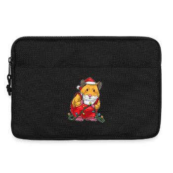 Hamster Weihnachten Handwerker - Laptoptasche 13" - Schwarz - Vorne