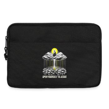 Heavenly Revelation with Jesus and Audience  - Laptop bag 13" - black - Front