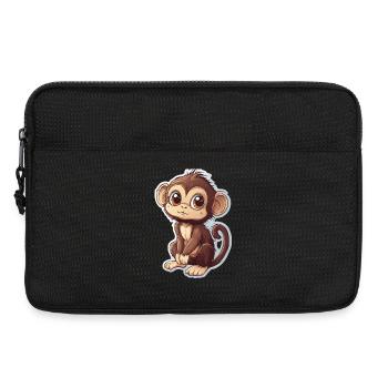 Monkey Cute Monkey Gift for Monkey Fans - Laptop bag 13" - black - Front