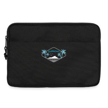 Insigne de rêve de l’île de Curaçao Logo des palmiers caribéens - Sacoche pour ordinateur portable 13 pouces - noir - Devant
