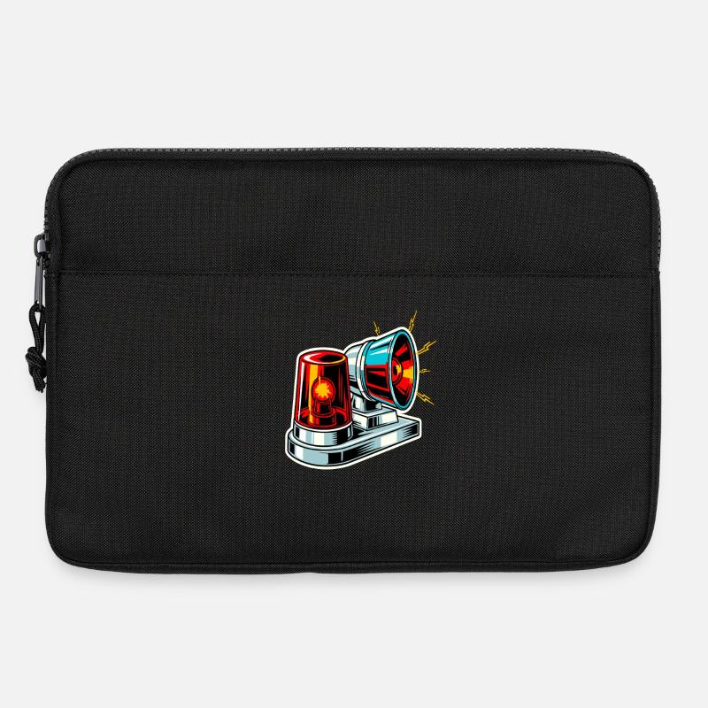 Feuerwehrsirene Warnlicht - Laptoptasche 13" - Schwarz