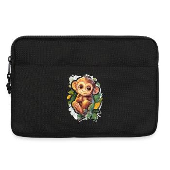 Monkey Cute Monkey Gift for Monkey Fans - Laptop bag 13" - black - Front