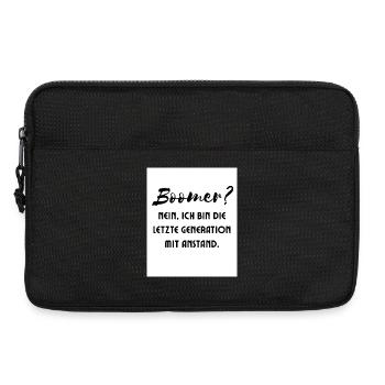 Génération avec style - Sacoche pour ordinateur portable 13 pouces - noir - Devant