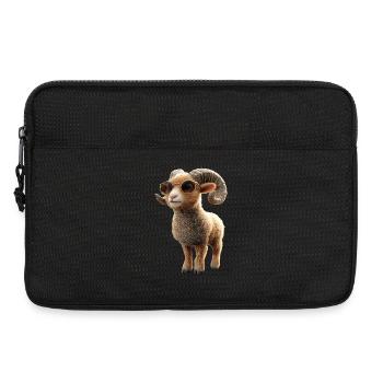 Widder Mufflon Aries Wilde Schafe Männliches Schaf - Laptoptasche 13" - Schwarz - Vorne