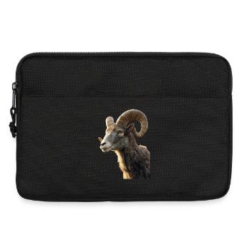 Widder Mufflon Aries Wilde Schafe Männliches Schaf - Laptoptasche 13" - Schwarz - Vorne