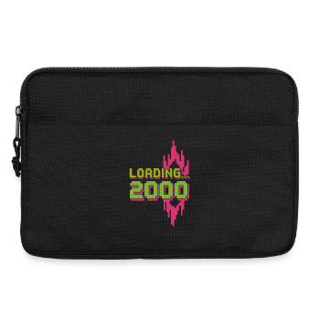 Retro Pixel Loading 2000 Design - Laptoptasche 13" - Schwarz - Vorne