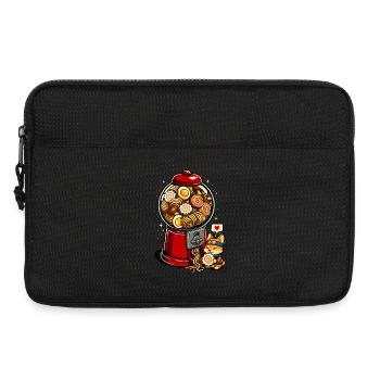 Gummibällchen Ramen Corgi - Laptoptasche 13" - Schwarz - Vorne