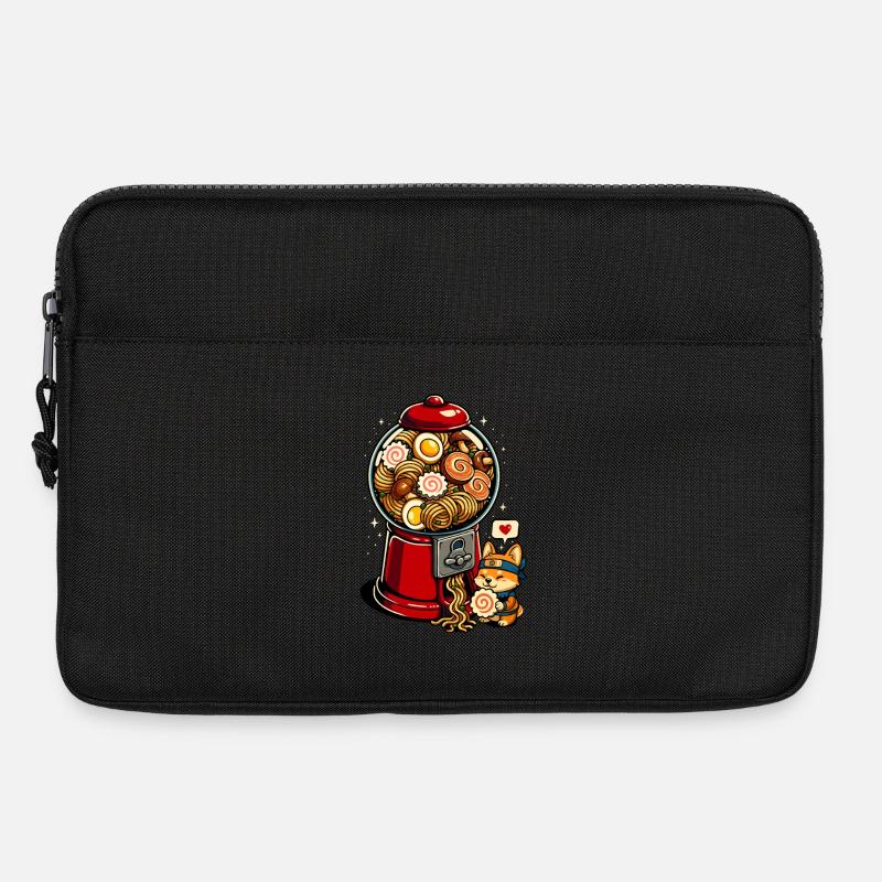Gummibällchen Ramen Corgi - Laptoptasche 13" - Schwarz