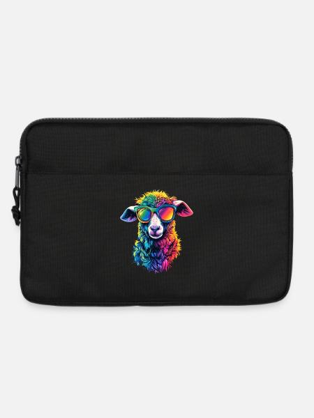 Schaf Lamm Schäfchen Hausschaf Schäfer Süße Schafe - Laptoptasche 13" - Schwarz