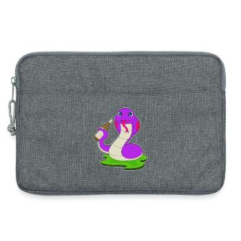 Bouteille de bière Snake - Sacoche pour ordinateur portable 13 pouces - gris chiné - Devant