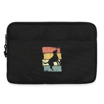 Dog Drawing - Laptop bag 13" - black - Front