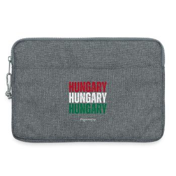 Ungarischer Stolz, ich liebe Ungarn - Laptoptasche 13" - Grau meliert - Vorne