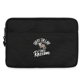 Joke Racoon Puke Collection T-Shirt - Laptop bag 13" - black - Front