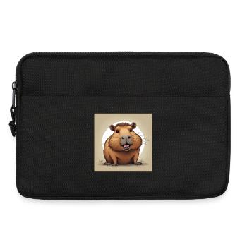 Cute Rodents Mascot for T-shirt - Laptop bag 13" - black - Front