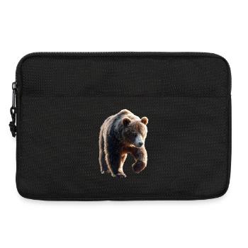 Ours brun, Grizzly, Frères d’ours, Forêt, Ours sauvages - Sacoche pour ordinateur portable 13 pouces - noir - Devant