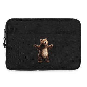 Ours brun, Grizzly, Frères d’ours, Forêt, Ours sauvages - Sacoche pour ordinateur portable 13 pouces - noir - Devant