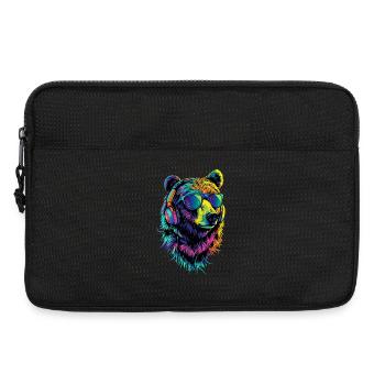 Ours brun, Grizzly, Frères d’ours, Forêt, Ours sauvages - Sacoche pour ordinateur portable 13 pouces - noir - Devant