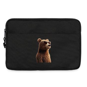 Ours brun, Grizzly, Frères d’ours, Forêt, Ours sauvages - Sacoche pour ordinateur portable 13 pouces - noir - Devant