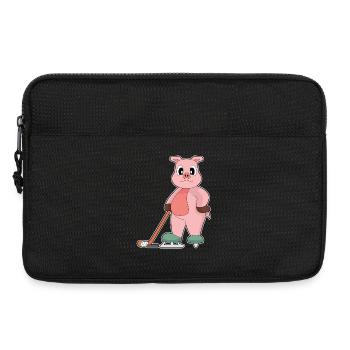 Cochon Bâton de Hockey sur Glace - Sacoche pour ordinateur portable 13 pouces - noir - Devant