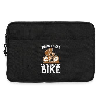 Bigfoot Mountainbike Abenteuer Lustiges Outdoor-Geschenk - Laptoptasche 13" - Schwarz - Vorne