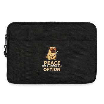 Cool pug cook with sunglasses in the kitchen - Laptop bag 13" - black - Front