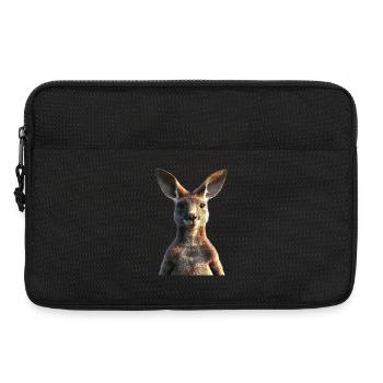 Kangourou Australie Outback Kangourous mignons sauvages - Sacoche pour ordinateur portable 13 pouces - noir - Devant