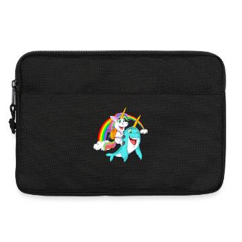 Licorne et Narval Aventure rentrée scolaire - Sacoche pour ordinateur portable 13 pouces - noir - Devant
