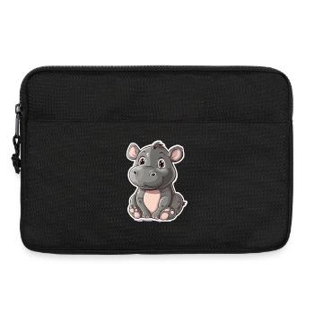 Nilpferd - Laptoptasche 13" - Schwarz - Vorne
