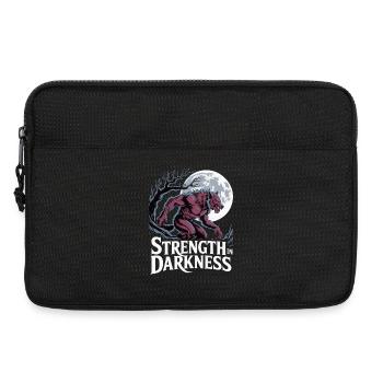 Grafik zur Stärke des Mondwerwolfs - Laptoptasche 13" - Schwarz - Vorne