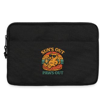 Sommer Katze - Laptoptasche 13" - Schwarz - Vorne