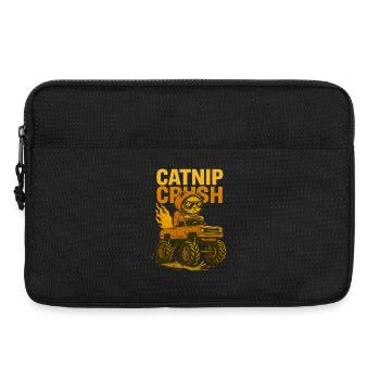 Monstertruck Katze - Laptoptasche 13" - Schwarz - Vorne