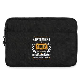 September 1992 Unikat - September 1992 - Laptoptasche 13" - Schwarz - Vorne